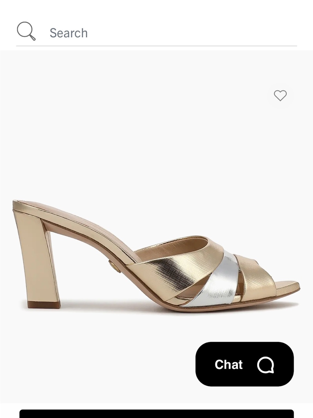 NWOB Veronica Beard CASSIEL 75MM METALLIC LEATHER SANDAL Size 8